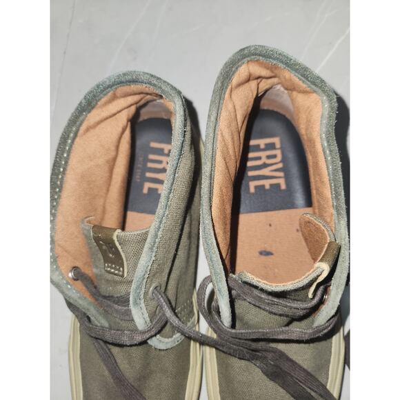 Frye ludlow chukka mens green canvas shoes sneakers 9 main image 6